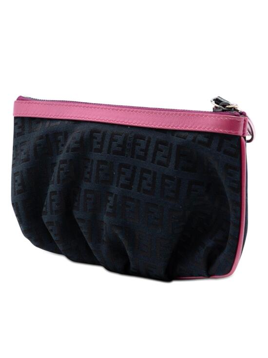 Pre-loved Zucchino Canvas | Pepper Luxury Vintage Fendi Zucchino Canvas Pouch Pre-Loved #283669F48B